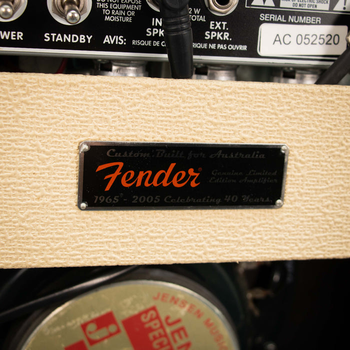 Fender 2005 Limited Edition '65 Deluxe Reverb Combo - Cream - Preowned