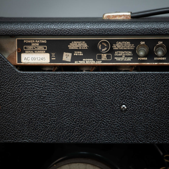 Fender '65 Twin Reverb Reissue w/Footswitch and Cover - Preowned