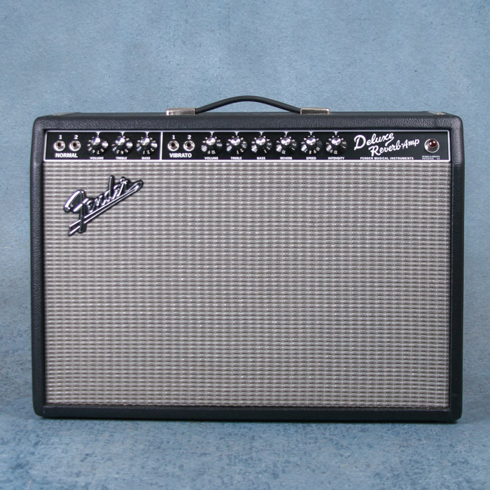 Fender 65 Deluxe Reverb Combo Guitar Amplifier w/Cover and Footswitch - Preowned