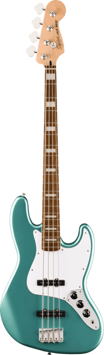 Squier Affinity Active Jazz Bass Laurel Fingerboard White Pickguard - Mystic Sea Foam Green