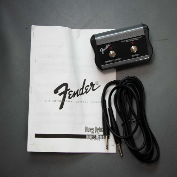 Fender Blues Deluxe Reissue Guitar Combo Amplifier w/Cover and Footswitch - Tweed - Preowned