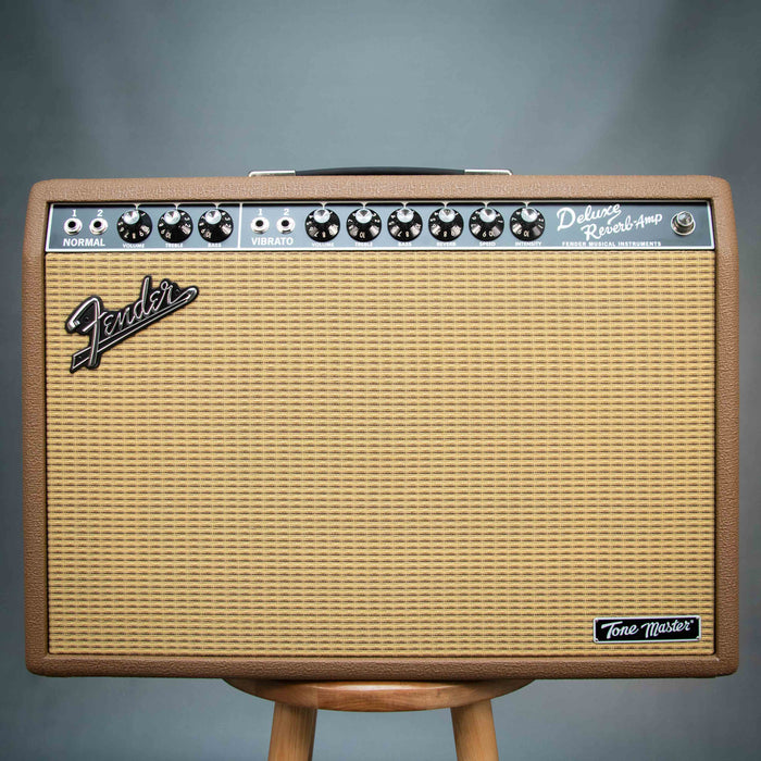Fender FSR Tone Master Deluxe Reverb Combo Guitar Amplifier - Brown Nuxtex/Wheat - Preowned