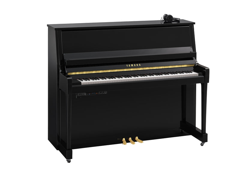 Yamaha B30 SC3 121cm Silent Upright Piano - Polished Ebony