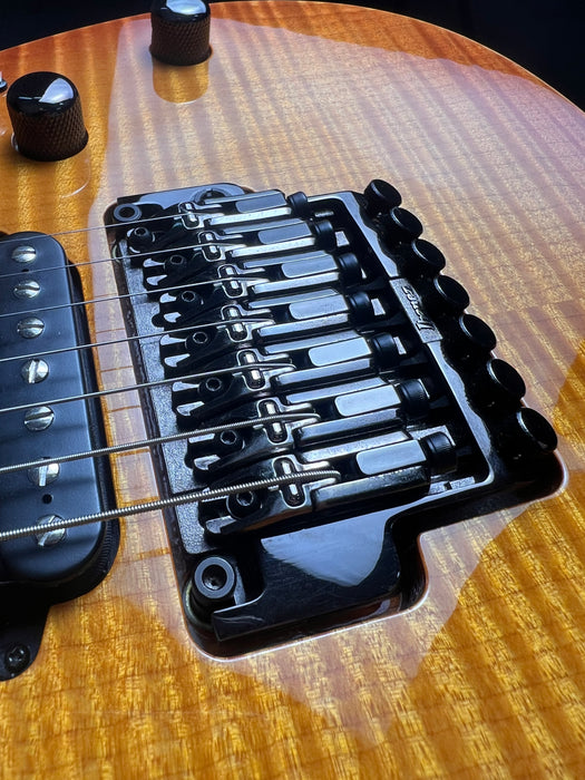 Ibanez J Custom RG8127 7 String Electric Guitar w/Case - Violin Burst - Preowned