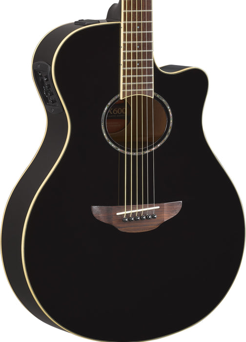 Yamaha APX600 Thinline Acoustic-Electric Guitar - Black