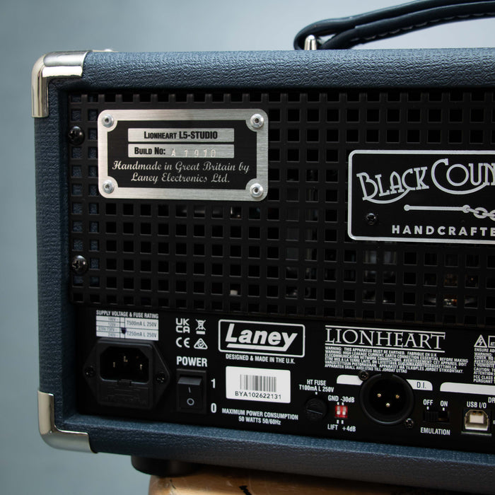 Laney L5 Studio 5w Tube Guitar Amp Head w/Cover + Footswitch - Preowned