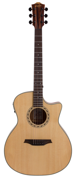 Bromo BAA2CE Grand Auditorium Cutaway Acoustic-Electric Guitar