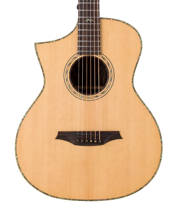 Bromo BAR5CEL Concert Cutaway Left Handed Acoustic-Electric Guitar w/Bag