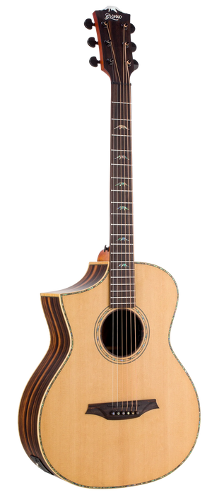 Bromo BAR5CEL Concert Cutaway Left Handed Acoustic-Electric Guitar w/Bag
