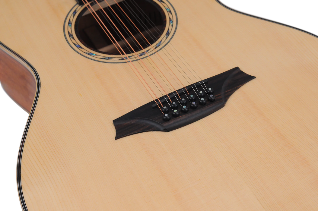 Bromo BAT4CE12 Grand Auditorium 12 String Acoustic-Electric Guitar w/Bag