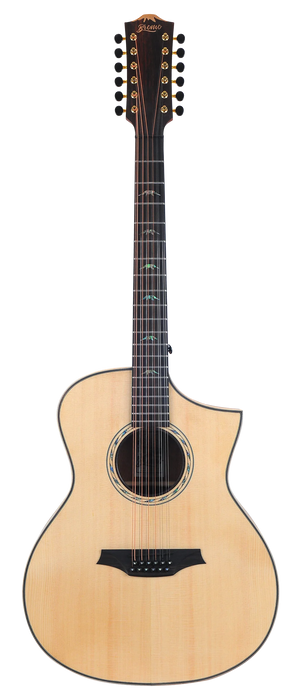 Bromo BAT4CE12 Grand Auditorium 12 String Acoustic-Electric Guitar w/Bag