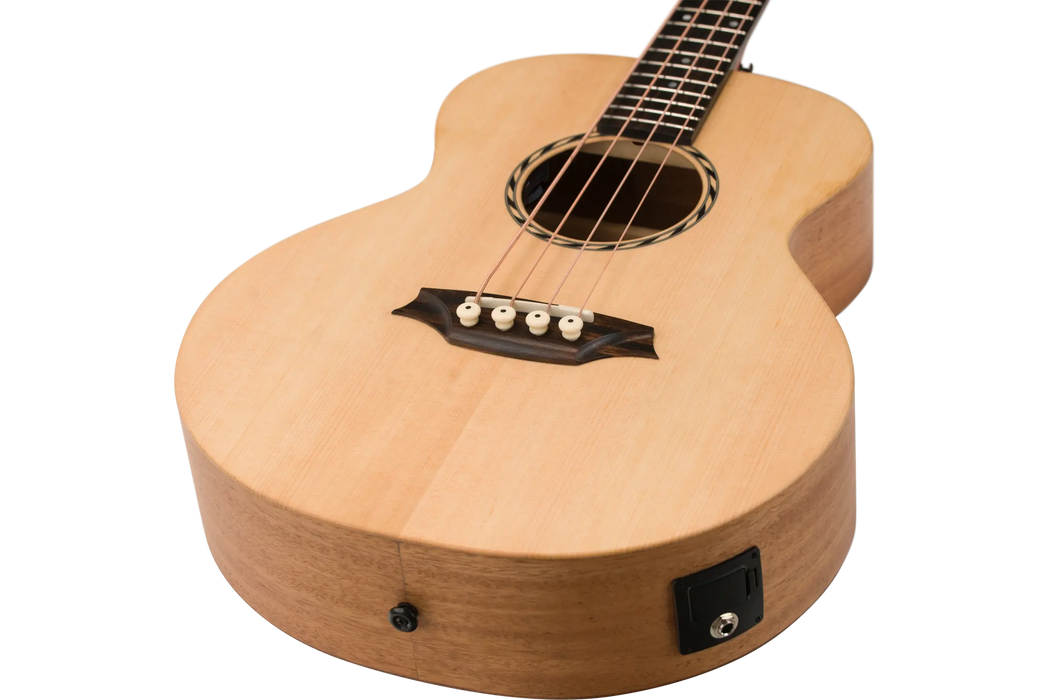 Bromo BAT8E Mini Jumbo Acoustic-Electric Bass Guitar w/Bag