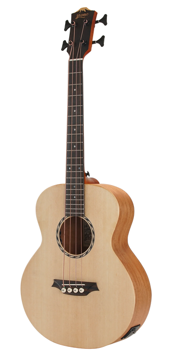 Bromo BAT8E Mini Jumbo Acoustic-Electric Bass Guitar w/Bag
