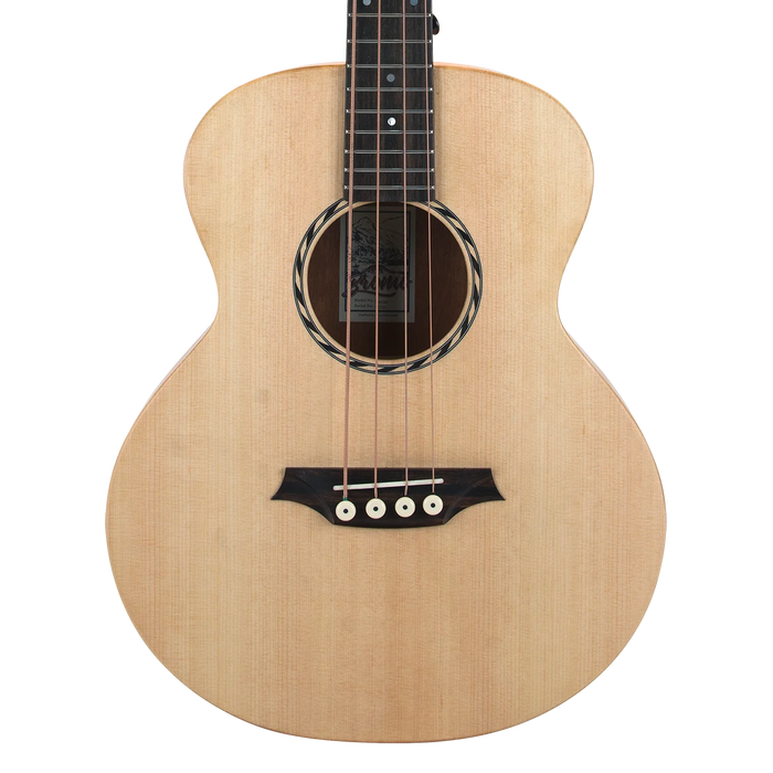 Bromo BAT8E Mini Jumbo Acoustic-Electric Bass Guitar w/Bag