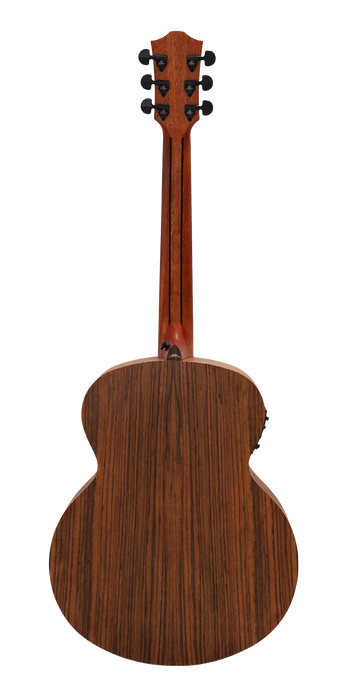 Bromo BAT8MEBK Mini Jumbo Acoustic Electric Guitar - Black