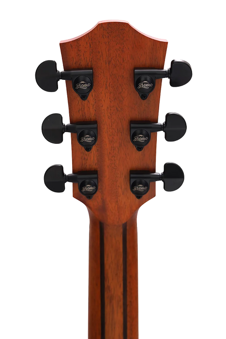 Bromo BAT8MEBK Mini Jumbo Acoustic Electric Guitar - Black