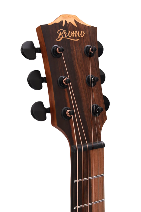 Bromo BAT8MEBK Mini Jumbo Acoustic Electric Guitar - Black