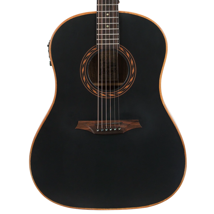 Bromo BAT9MEBK Dreadnought Acoustic Electric Guitar - Black