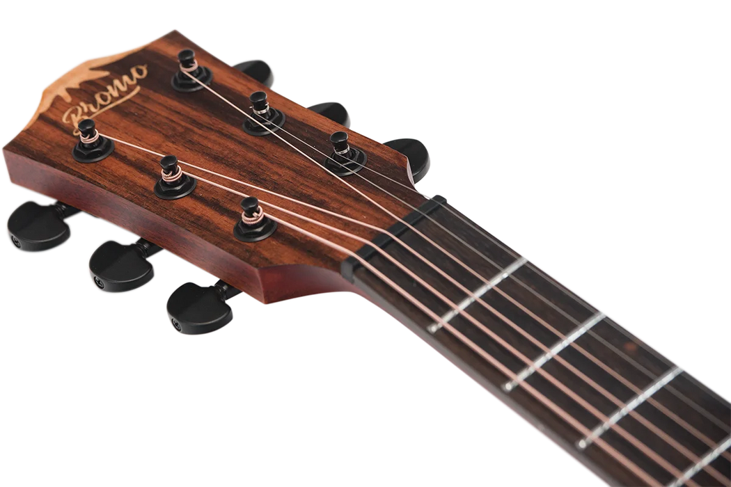 Bromo BAT9MEBK Dreadnought Acoustic Electric Guitar - Black