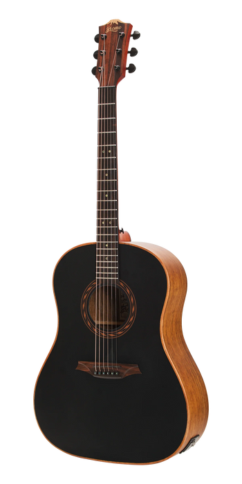 Bromo BAT9MEBK Dreadnought Acoustic Electric Guitar - Black