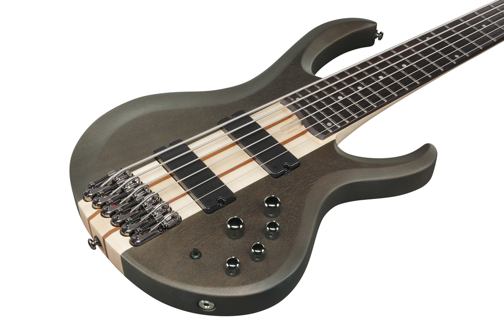 Ibanez BTB606 TGF 6 String Electric Bass - Transparent Gray Flat