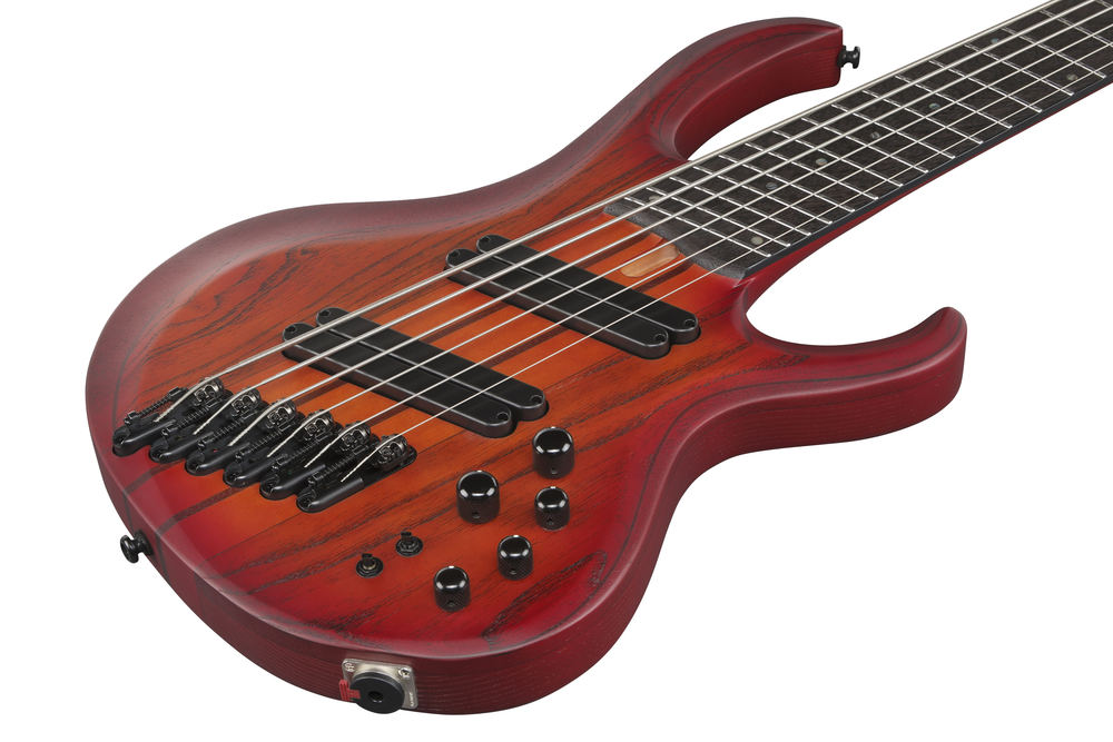 Ibanez BTB866MS BRF 6 String Bass - Brown Topaz Burst Flat