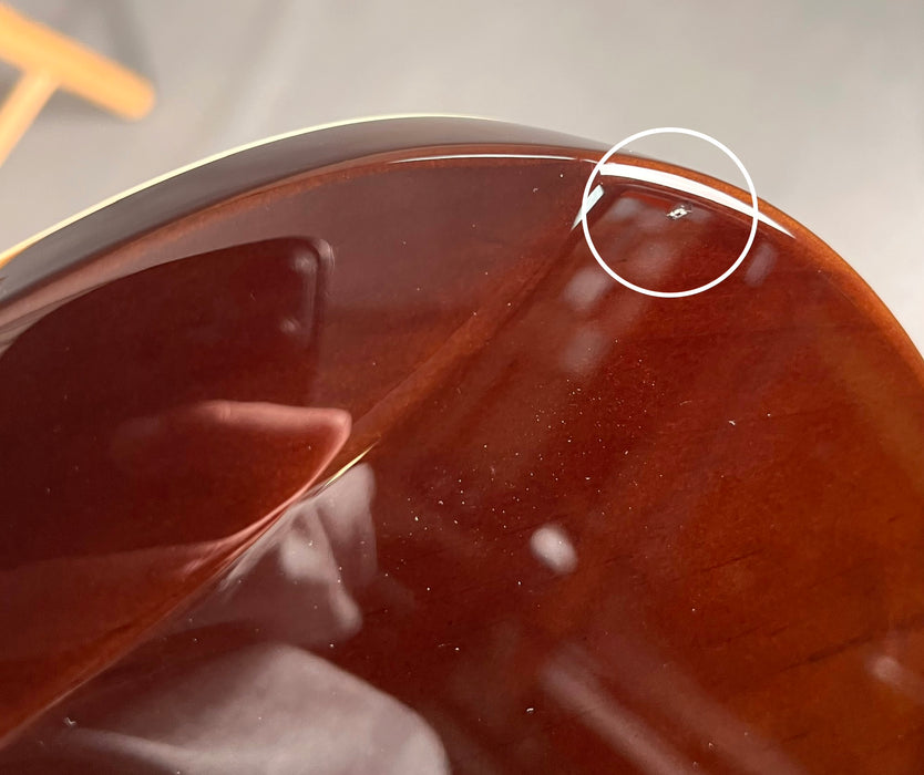 ESP E-II Horizon III NT Burl Top w/Case - Dark Brown Sunburst - Preowned