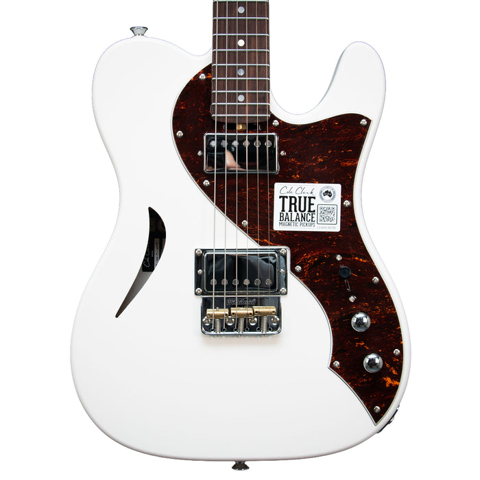 Cole Clark Culprit 3 HH - White - Tortoise Shell Pickguard
