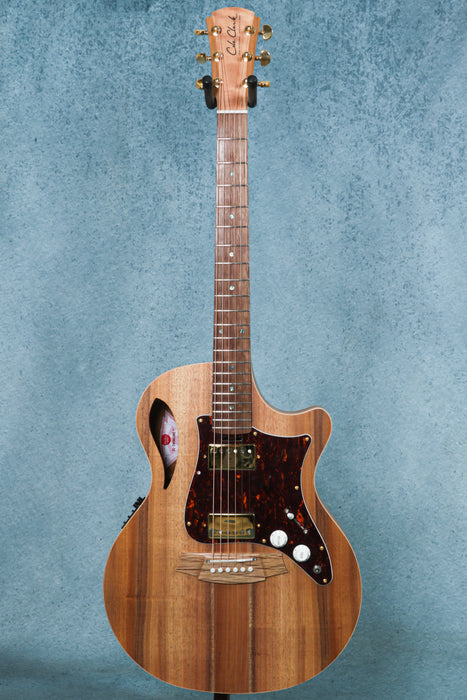 Cole Clark TL2EC-BLBL-HH Touring Series True Hybrid Acoustic-Electric Guitar - 250416008