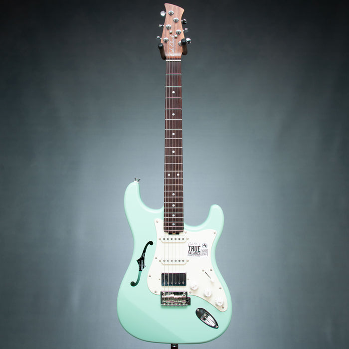 Cole Clark Hollow Baby HSS - Surf Green - Cream Pickguard - 2604-192