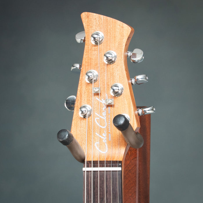 Cole Clark Hollow Baby HSS - Sonic Blue - Mother of Pearl Pickguard - 2607221