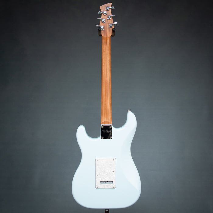 Cole Clark Hollow Baby HSS - Sonic Blue - Mother of Pearl Pickguard - 2607221