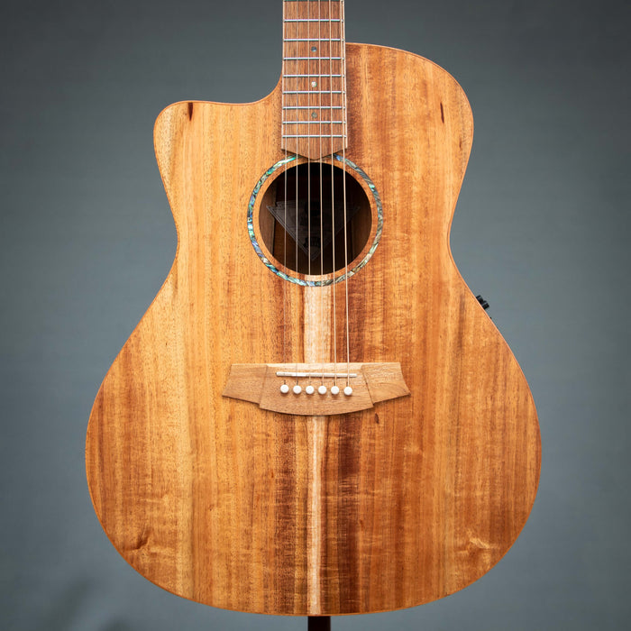 Cole Clark SAN1EC-LH-BLBL Studio Series Grand Auditorium Left Handed Acoustic Electric Guitar - 26083390