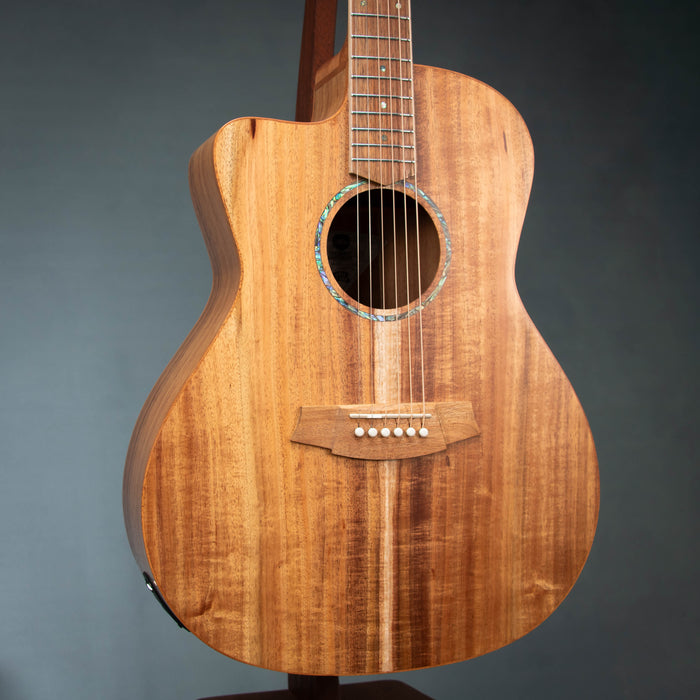 Cole Clark SAN1EC-LH-BLBL Studio Series Grand Auditorium Left Handed Acoustic Electric Guitar - 26083390