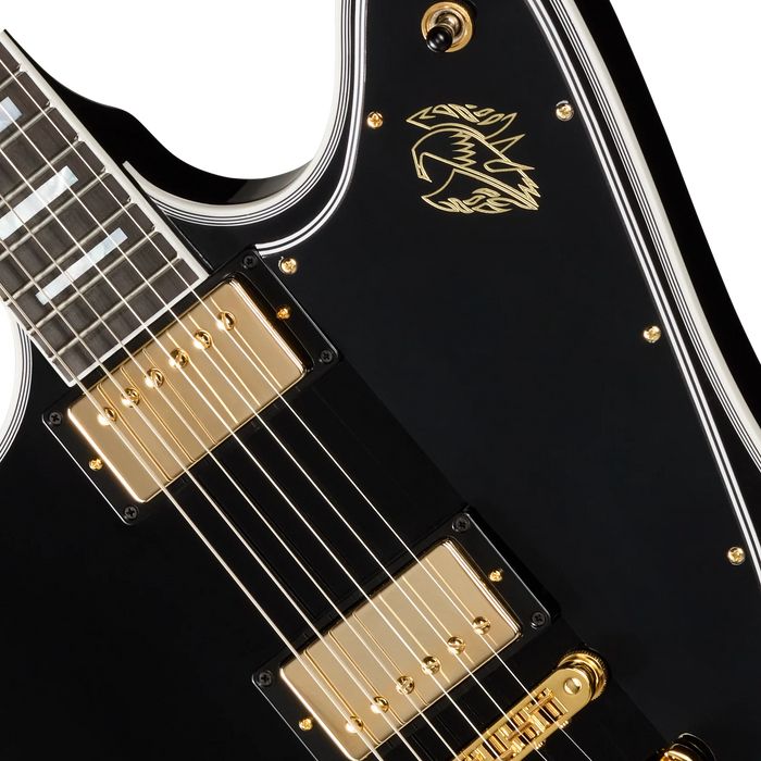 Gibson Firebird Custom W/bound Head Veneer Electric Guitar - Ebony