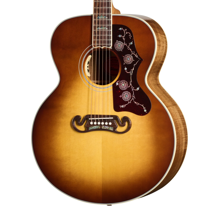 Gibson Custom SJ200 Elegant Koa Acoustic Guitar - Honey Burst