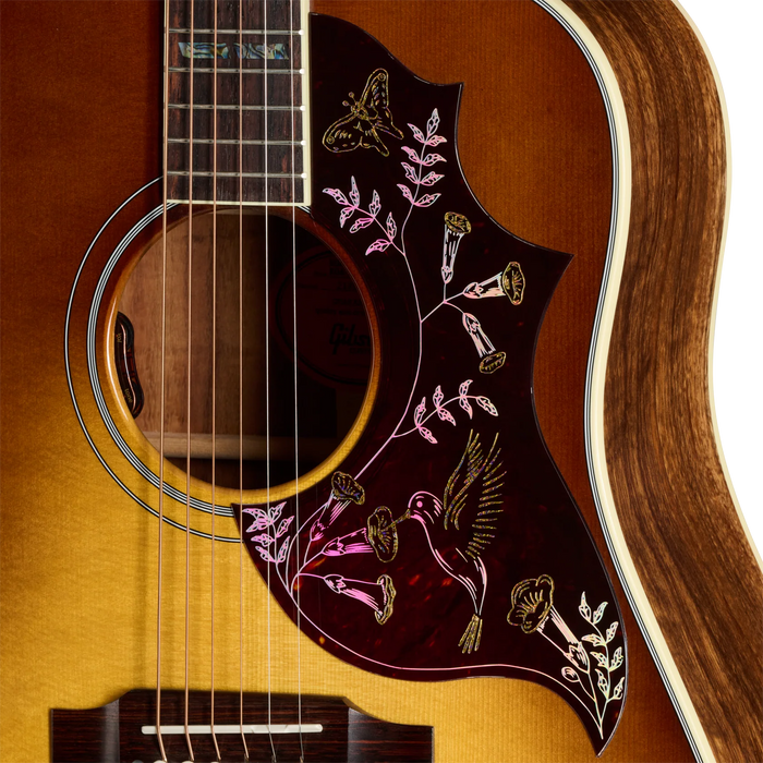 Gibson Custom Hummingbird Elegant Koa Acoustic Guitar - Honey Burst