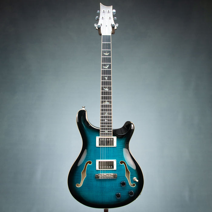 PRS SE Hollowbody II Piezo w/Case - Peacock Blue Burst - Preowned