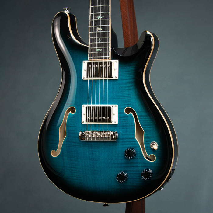 PRS SE Hollowbody II Piezo w/Case - Peacock Blue Burst - Preowned