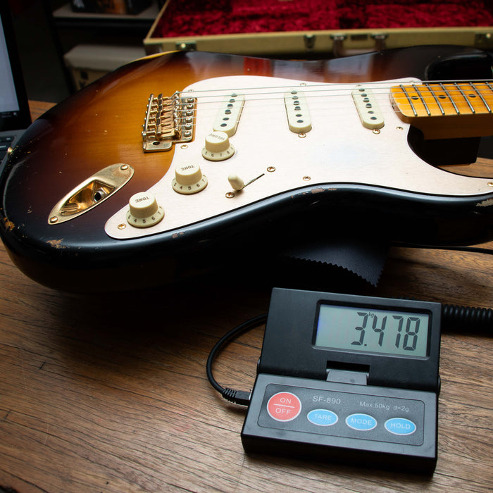 Fender Custom Shop 2019 1957 Stratocaster Relic/Closet Classic w/Case - Faded Aged Wide Fade 2 Tone Sunburst - Preowned