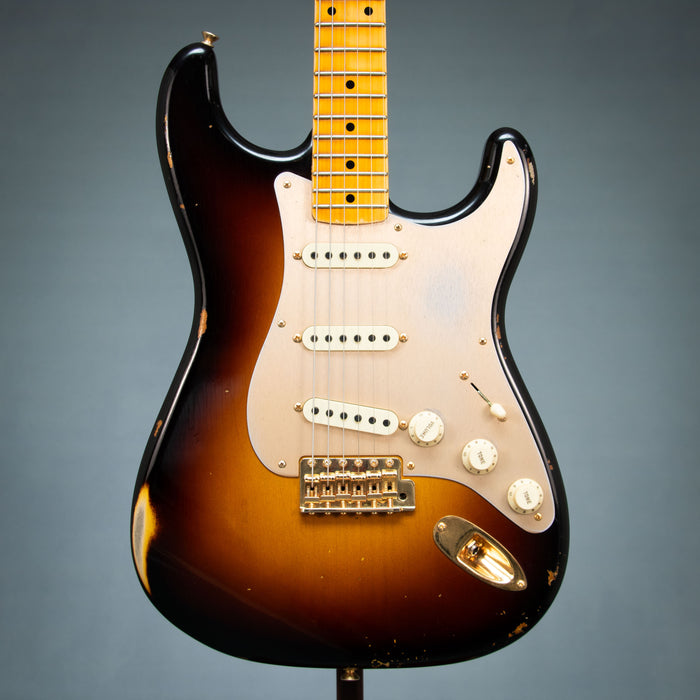 Fender Custom Shop 2019 1957 Stratocaster Relic/Closet Classic w/Case - Faded Aged Wide Fade 2 Tone Sunburst - Preowned