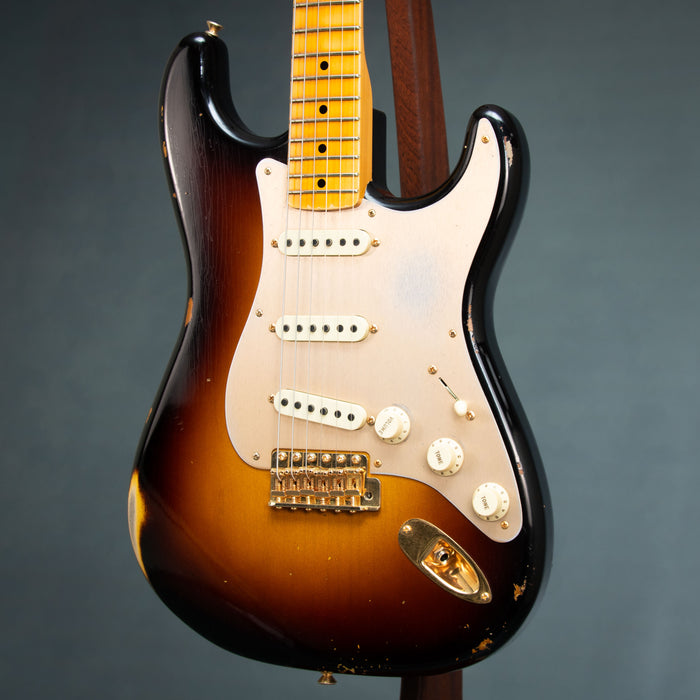 Fender Custom Shop 2019 1957 Stratocaster Relic/Closet Classic w/Case - Faded Aged Wide Fade 2 Tone Sunburst - Preowned