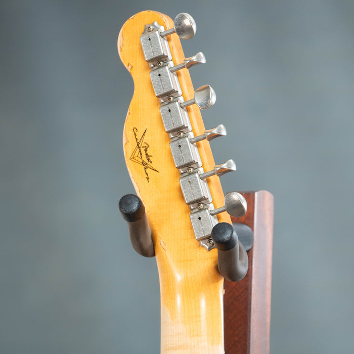 Fender Custom Shop '64 Tele Custom Heavy Relic w/Case - Aged Iced Blue Metallic - Preowned