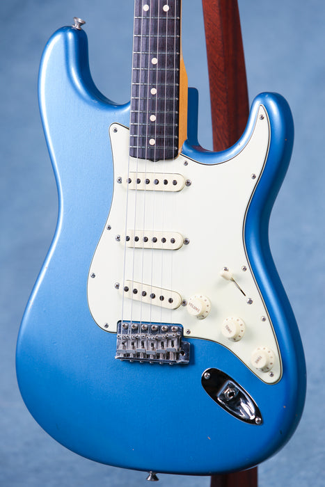 Fender Custom Shop 1963 Journeyman Stratocaster Electric Guitar w/Case - Aged Lake Placid Blue - Preowned