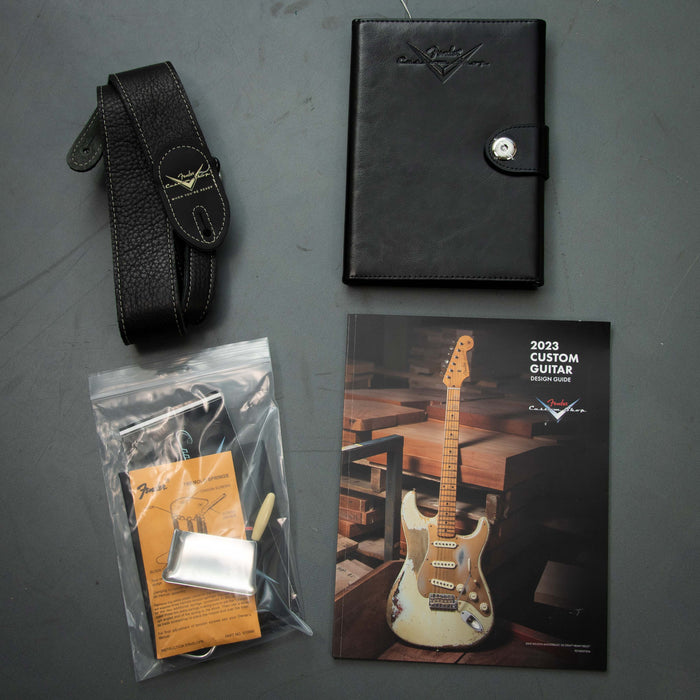 Fender Custom Shop 2023 1964 Stratocaster Journeyman Relic w/Case - Aged Olympic White - Preowned