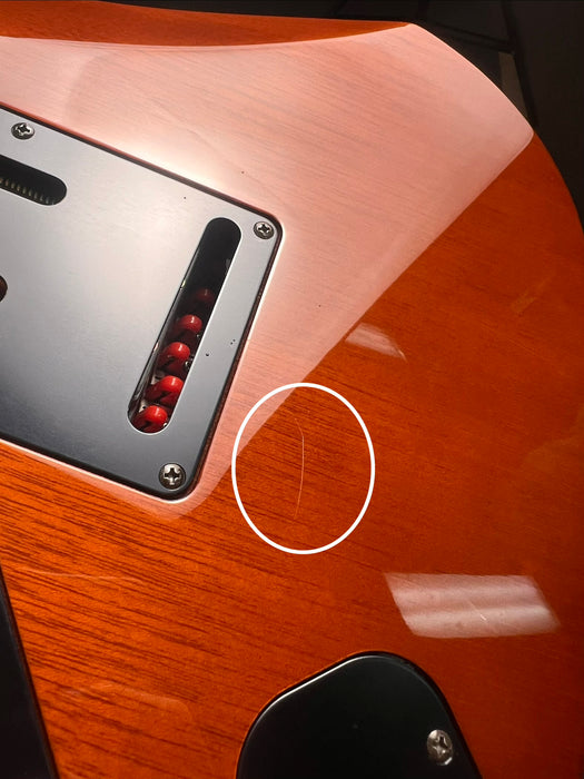 Ibanez J Custom RG8127 7 String Electric Guitar w/Case - Violin Burst - Preowned