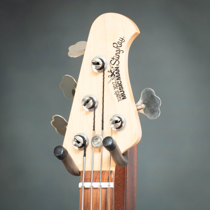 Ernie Ball Music Man 2013 StingRay 4 H 3EQ Fretless w/Case - Blue Pearl - Preowned