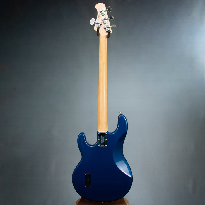 Ernie Ball Music Man 2013 StingRay 4 H 3EQ Fretless w/Case - Blue Pearl - Preowned