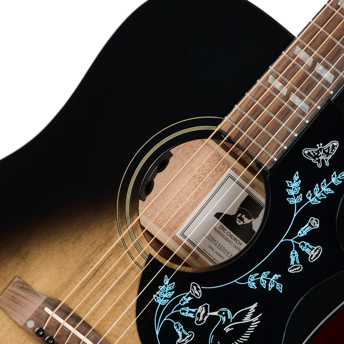 Epiphone Eric Church Hummingbird Acoustic Guitar - Cobra Burst