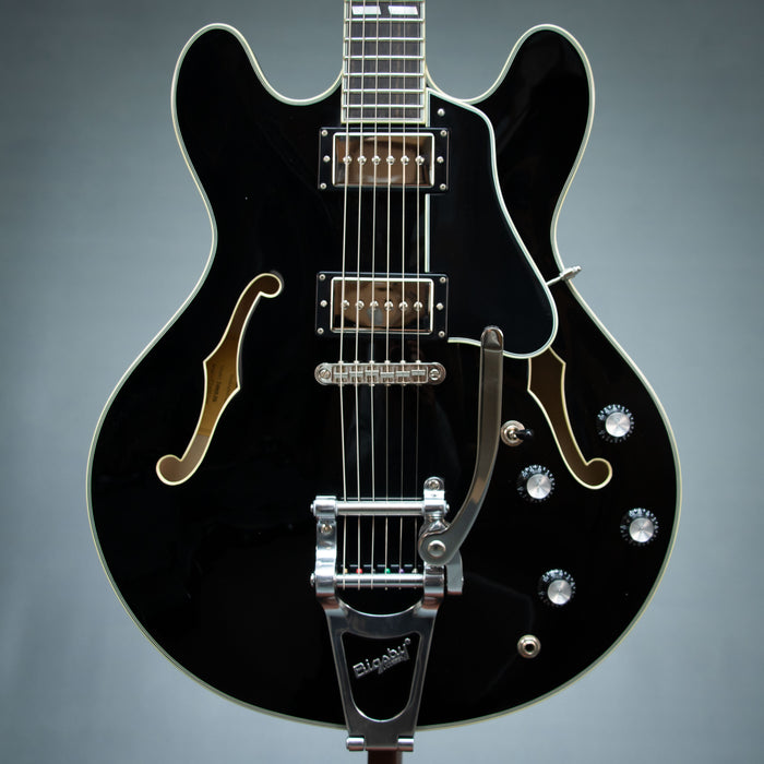 Eastman T486B-BK Hollow Body Electric Guitar - Black - P2400249